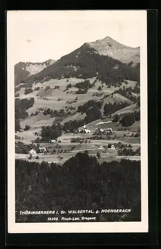AK Thüringerberg, Ortsansicht gegen Hochgerach