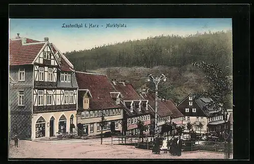 AK Lautenthal i. Harz, Marktplatz