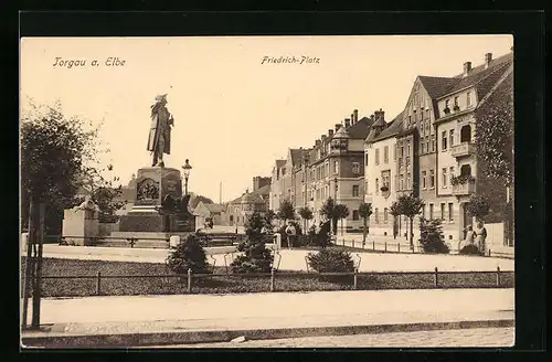AK Torgau a. Elbe, Friedrich-Platz
