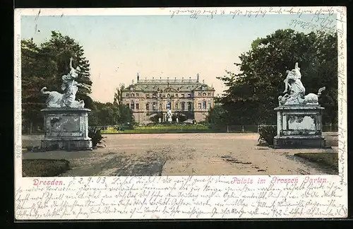 AK Dresden, Palais im Grossen Garten