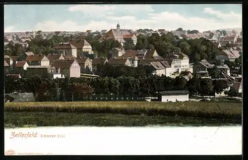 AK Zellerfeld, Ortsansicht, Unterer Teil