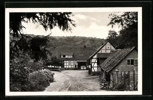 AK Binenwalde, Gaststätte und Fremdenheim Boltenmühle in der Ruppiner Schweiz