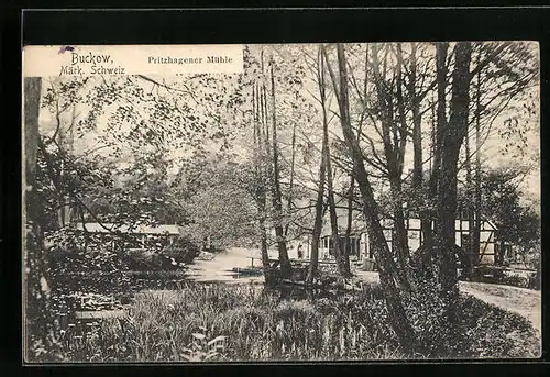 AK Buckow /Märk. Schweiz, Pritzhagener Mühle