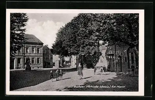 AK Buckow /Märk. Schweiz, Am Markt