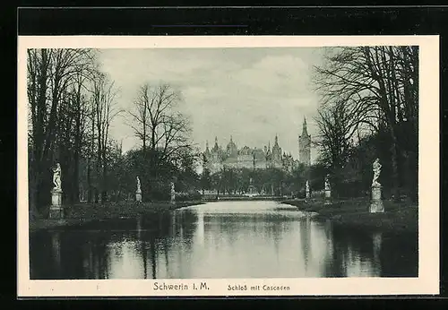 AK Schwerin, Schloss mit Kaskaden