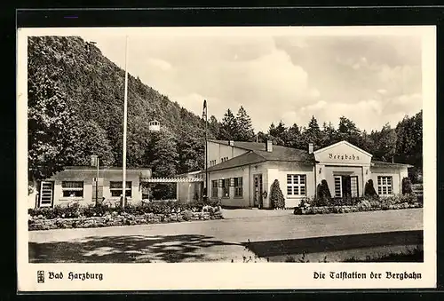 AK Bad Harzburg, Talstation der Bergbahn