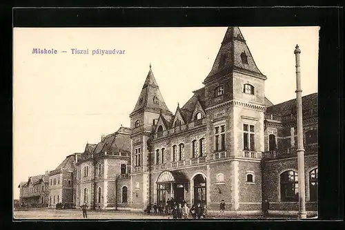 AK Miskolc, Tiszai pályaudvar, Bahnhof