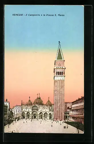 AK Venezia, il Campanile e la Piazza S. Marco