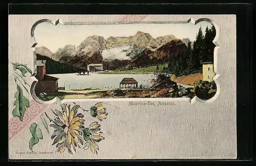 Passepartout-AK Ampezzo, Blick auf den Misurinasee
