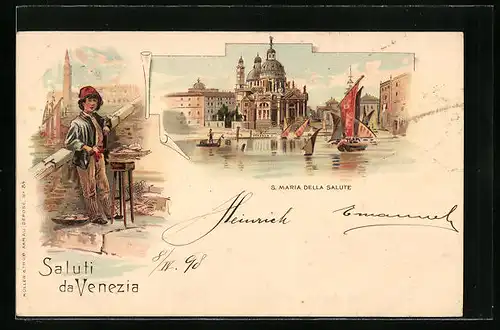 Lithographie Venezia, S. Maria della Salute