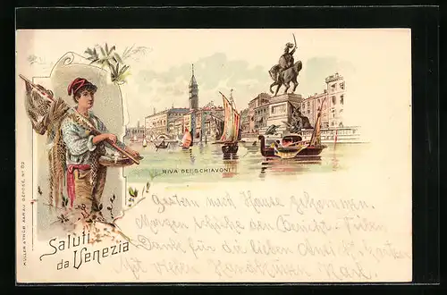 Lithographie Venezia, Riva dei Schiavoni