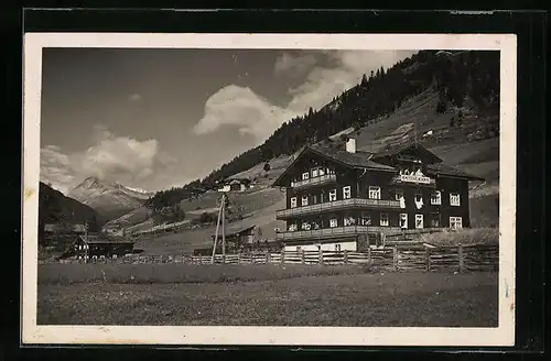 AK St. Jakob im Defereggental, Ortspartie mit Hotel Forellenhof