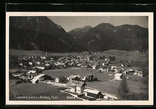 AK Fulpmes i. Stubaital, Ortsansicht mit Kirche
