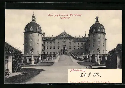AK Moritzburg, Königliches Jagdschloss Moritzburg, Afugang