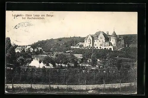 AK Aschersleben, Landsitz Haus Lapp am Berge