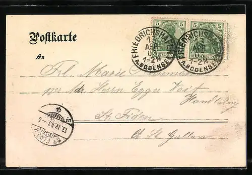 AK Friedrichshafen, Flusspartie mit Ruderbooten