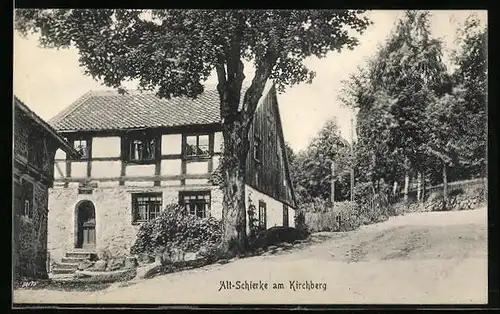 AK Alt-Schierke, Ortspartie am Kirchberg