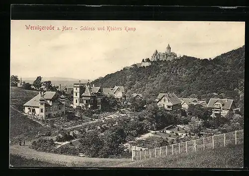 AK Wernigerode /Harz, Schloss und Küsters Kamp