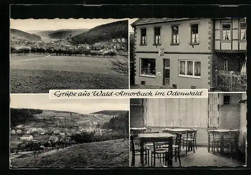 AK Wald-Amorbach im Odenwald, Gasthaus, Innenansicht, Teilansicht