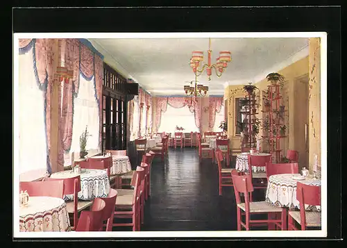 AK Höllriegelskreuth - Grünwald, Cafe und Konditorei Bittmann, Innenterrasse