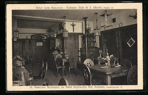 AK Bolzano, Hotel Corte Bavarese, Sala di S. Uberto