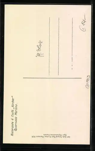 AK Quarazza-Merano, Ristorante e Cafe Kircher