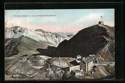 AK Ferdinandshöhe, Blick auf die Dreisprachenspitze