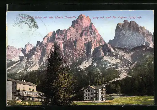 AK Tre Croci, Monte Cristallo und Piz Popena