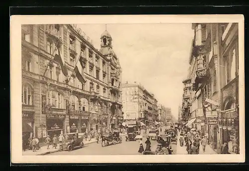 AK Berlin, belebte Friedrichstrasse