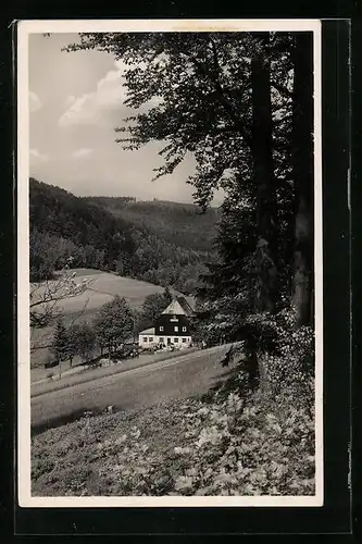 AK Erlbach / Vogtl., Gasthaus Wettintal