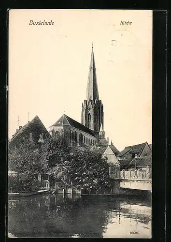 AK Buxtehude, Blick zur Kirche