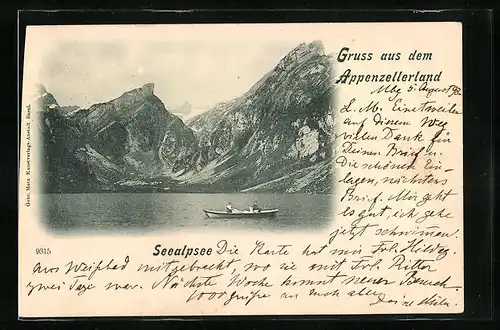 AK Seealpsee, Ruderboot auf dem Seealpsee