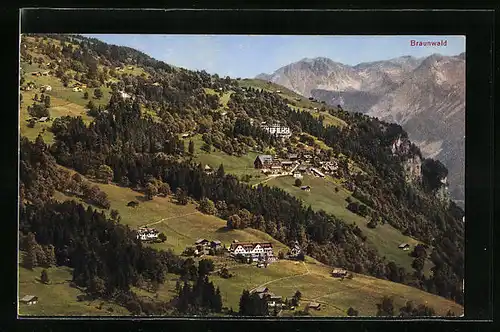 AK Braunwald, Gesamtansicht, Luftbild