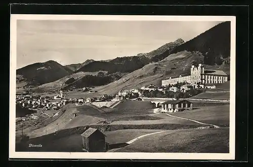 AK Disentis, Gesamtansicht mit Umgebung