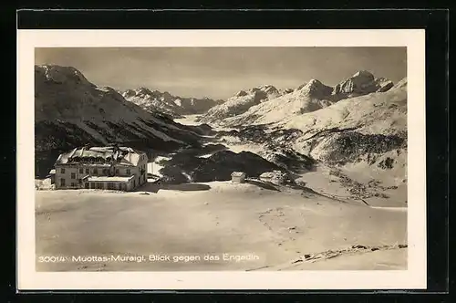 AK Muottas-Muraigl, Blick gegen das Engadin