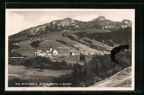 AK Brülisau, Teilansicht mit Hohen Kasten und Kamor