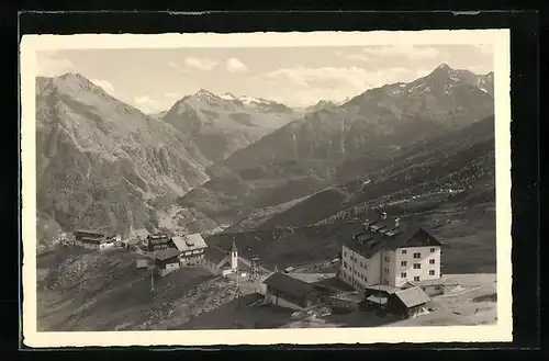 AK Hochsölden /Ötztal, Ortsansicht aus der Vogelschau