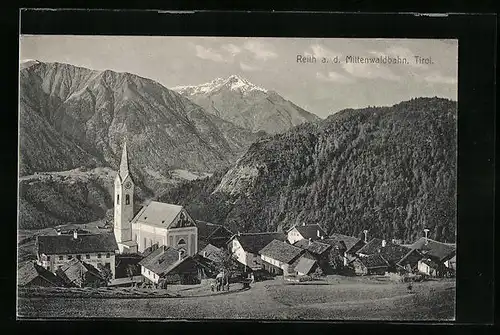 AK Reith a. d. Mittenwaldbahn, Teilansicht aus der Vogelschau