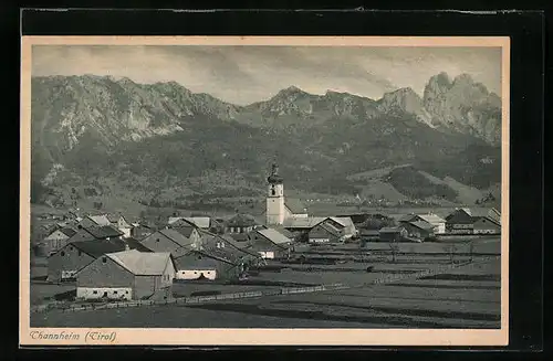 AK Thannheim, Totale mit Kirche