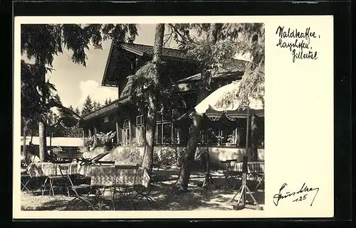 AK Mayrhofen, am Waldcafé