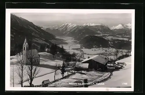 AK Mösern, Talblick im Winterglanz