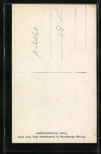 AK Hall, Strassenpartie mit Tor