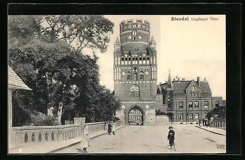AK Stendal, Ortspartie am Unglinger Thor