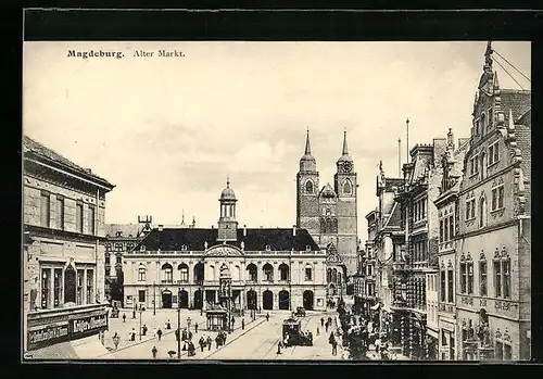 AK Magdeburg, Ortspartie am Alten Markt