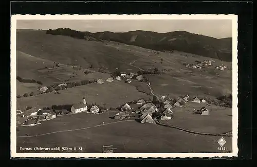 AK Bernau /Schwarzw., Fliegeraufnahme des Ortes