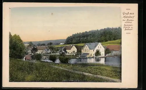AK Hetzdorf b. Niederschöna, Sommerfrische und Badeort