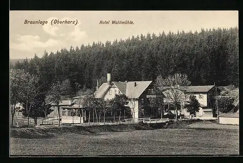 AK Braunlage /Oberharz, Hotel Waldmühle