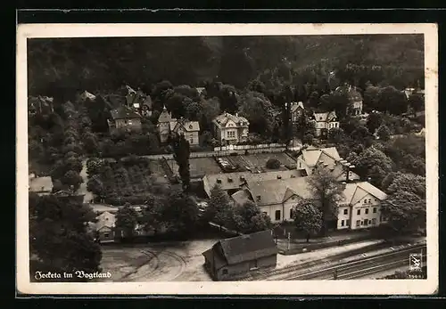 AK Jocketa /Vogtland, Ortsansicht aus der Vogelschau