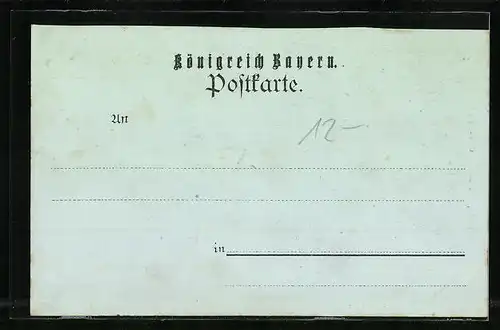 Mondschein-AK Schwabach, Blick auf die schneebedeckte Spitalkirche