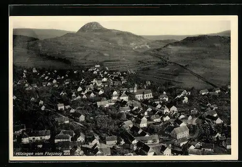 AK Hilzingen, Fliegeraufnahme der Stadt